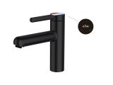 One handle brass basin faucet D35, Lotus series, black, a-five