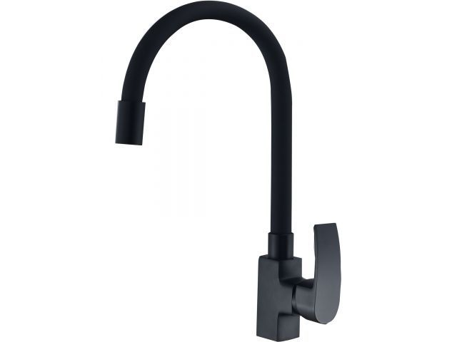 One handle (D35) zinc kitchen faucet, black, ECONOCE