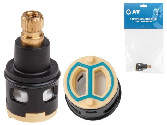 Faucet diverter cartridge D18, type E, AV Engineering