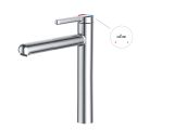 One handle brass basin faucet D35, Lotus series, chrome, a-five