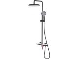 One handle (D35) brass shower system, Rose series, a-five