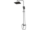 One handle brass shower system D35, Lily series, chrome, a-five