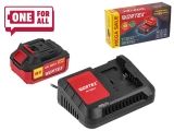 Starter kit WORTEX 1x4A*h battery + charger 1x2 A ALL1