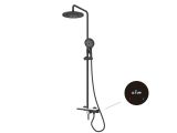 One handle brass shower system D35, Lotus series, black, a-five