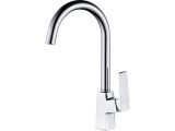 One handle brass kitchen faucet D35, Lily series, chrome, a-five