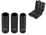 Thin wall deep impact socket set 1/2&quot; 3pcs PRO STARTUL