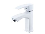 One handle (D35) zinc basin faucet, white, ECONOCE