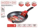 Frying pan 26x5.3 cm, aluminum, non-stick coating, for induction stoves, CHEF series, PERFECTO LINEA