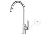 One handle brass kitchen faucet D35, Lotus series, chrome, a-five