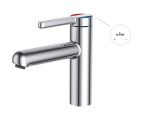 One handle brass basin faucet D35, Lotus series, chrome, a-five