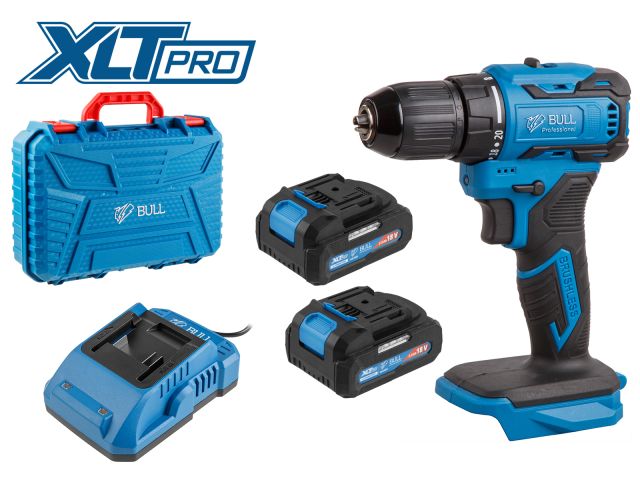 Cordless drill BULL SR 1804 with 2 batt. and charg.