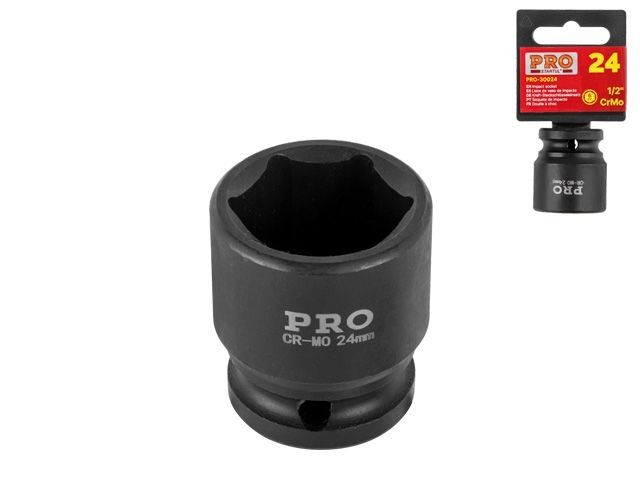 Impact socket 1/2&quot; 6pt. 24mm PRO STARTUL