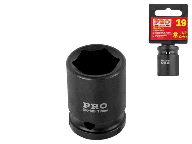 Impact socket 1/2&quot; 6pt. 19mm PRO STARTUL