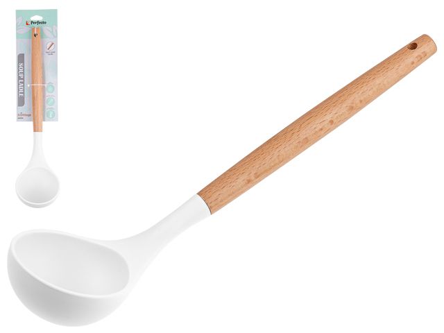 Soup ladle, EcoVillage, white, PERFECTO LINEA