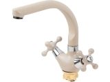 Two handle zinc kitchen faucet, sandy, ECONOCE