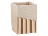 Toothbrush cup ELEMENT, beige, PERFECTO LINEA