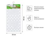 Bath mat, rectangular, 63x33 cm, transparent, PERFECTO LINEA