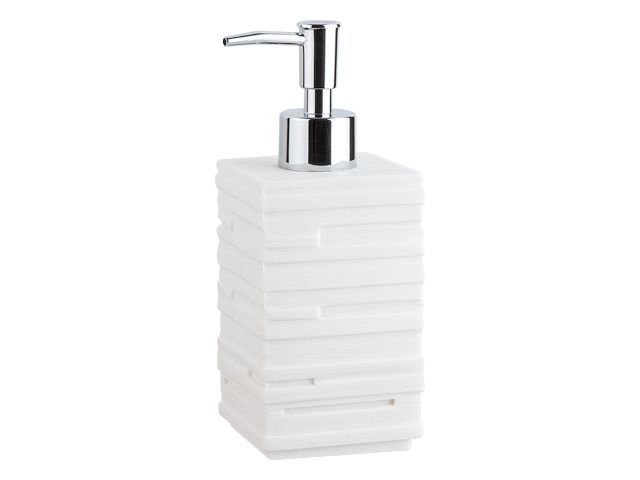 Soap dispenser WEATHERED SAND, white, PERFECTO LINEA
