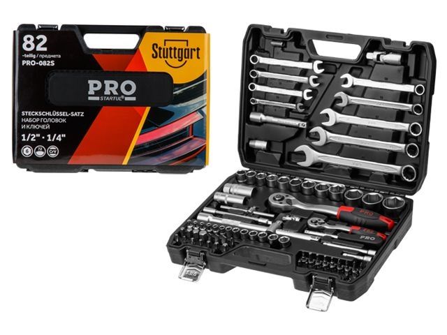 Socket and wrench set 82pcs PRO STARTUL STUTTGART