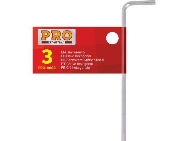 Image 1 Hex key 3x91x22mm PRO STARTUL