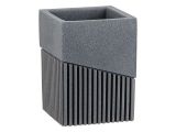 Toothbrush cup ELEMENT, grey, PERFECTO LINEA