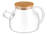 Glass teapot, 1000 ml, BAMBOO, PERFECTO LINEA