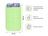 Bath mat, rectangular with bubbles, 66x37 cm, green, PERFECTO LINEA