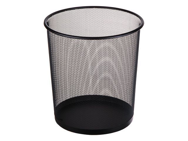 Waste paper basket, 26.5x22x28, black, REDONDA, PERFECTO LINEA