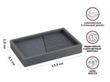 Soap dish ELEMENT, grey, PERFECTO LINEA