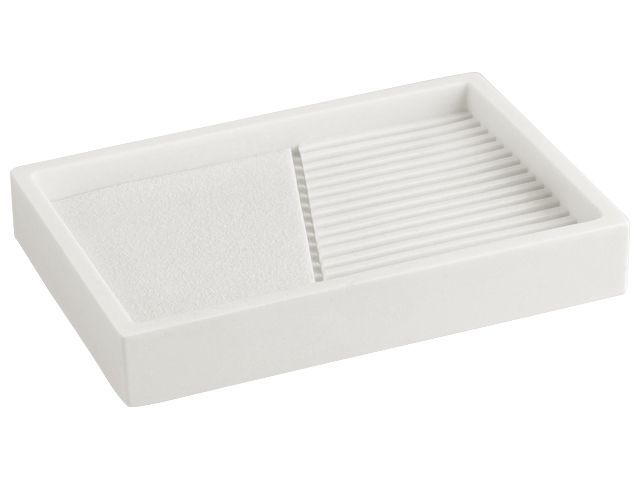 Soap dish ELEMENT, white, PERFECTO LINEA