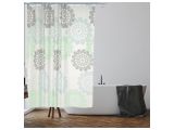 Shower curtain (12 rings included), 180x180 cm, Secret, flowers, PERFECTO LINEA