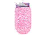 Bath mat, oval with starfish, 68x37 cm, pink, PERFECTO LINEA