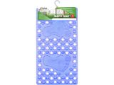 Bath mat, rectangular, 63x33 cm, blue, PERFECTO LINEA