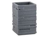 Toothbrush cup WEATHERED SAND, grey, PERFECTO LINEA