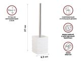 Toilet brush WEATHERED SAND, white, PERFECTO LINEA