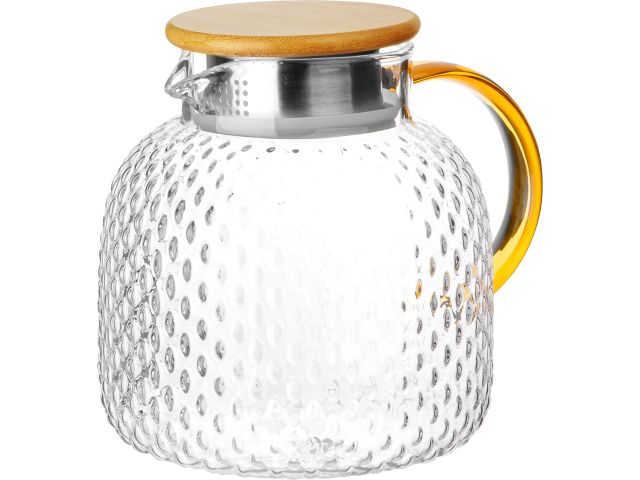 Glass teapot, 1300 ml, BAMBOO, PERFECTO LINEA