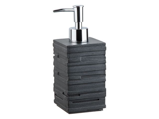 Soap dispenser WEATHERED SAND, black, PERFECTO LINEA