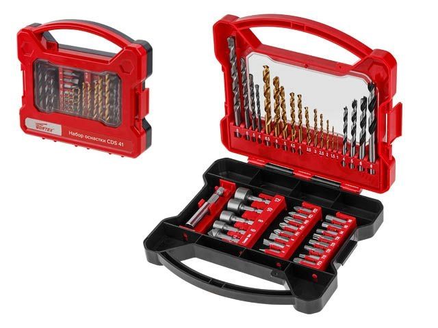 Drill bits set CDS 41 WORTEX