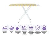 Ironing board Basic 1, 1070x300 mm, with iron stand, PERFECTO LINEA