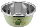 Whipping bowl, stainless steel,diаm. 24 cm, lime, Romantic life series, PERFECTO LINEA