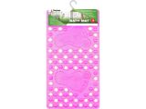 Bath mat, rectangular, 63x33 cm, pink, PERFECTO LINEA