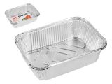 Aluminium foil pans, rectangular, 3 pcs., 25х18.5х6.7 cm., PERFECTO LINEA