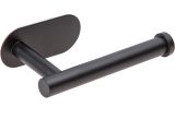 Self-adhesive toilet paper holder AQUARIUS, stainless steel/black, PERFECTO LINEA