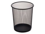 Waste paper basket, 23x19x27, black, REDONDA, PERFECTO LINEA