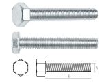 Hex bolt М20х55 grade 5.8 DIN 933 zinc plated (5 kg) STARFIX