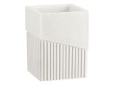Toothbrush cup ELEMENT, white, PERFECTO LINEA