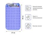 Bath mat, rectangular with bubbles, 66x37 cm, blue, PERFECTO LINEA