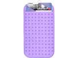 Bath mat, rectangular with bubbles, 66x37 cm, purple, PERFECTO LINEA