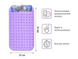Bath mat, rectangular with bubbles, 66x37 cm, purple, PERFECTO LINEA