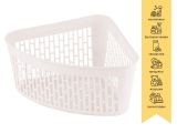 Basket 23x18x12 cm, KLINKO, pale pink, PERFECTO LINEA